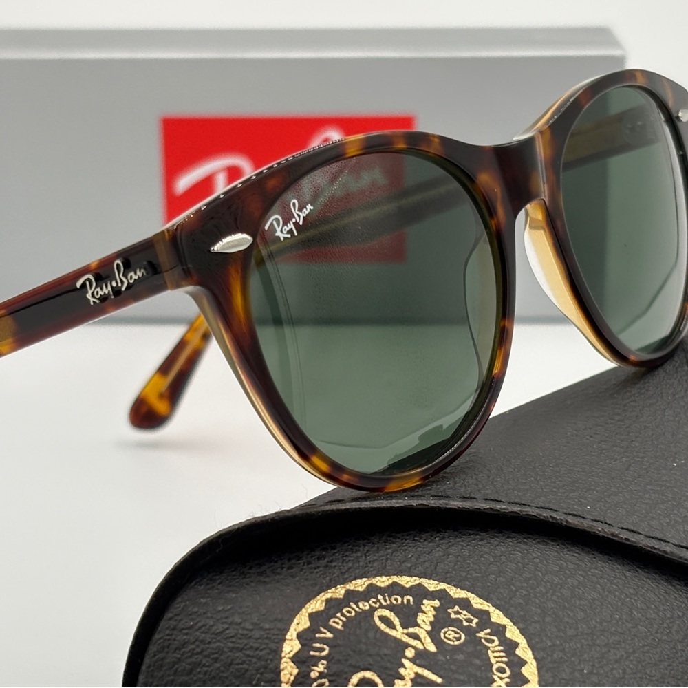 Ray-Ban Sunglasses RB2185 Tortoise Green G15 52-150 902/31 - Picture 7 of 9